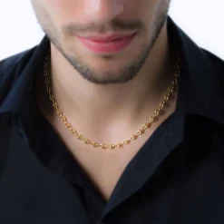 Histoire d'Or Collier Maille Dami Maille Grain De Cafe or jaune Online