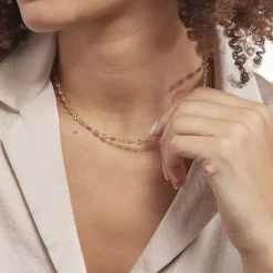 Histoire d'Or Collier Maille Dami or jaune Hot
