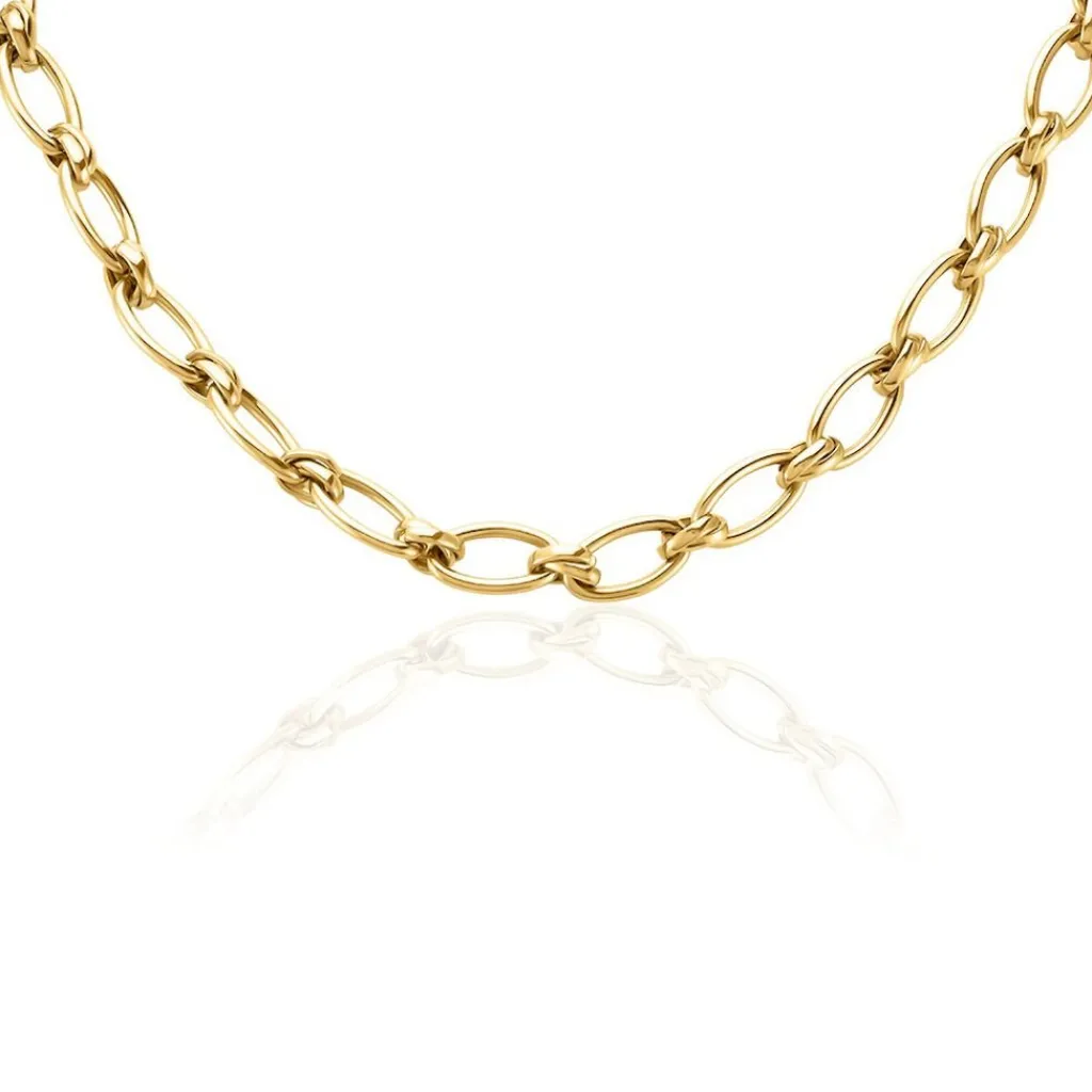 Histoire d'Or Collier Maille Perry Acier Doré Online
