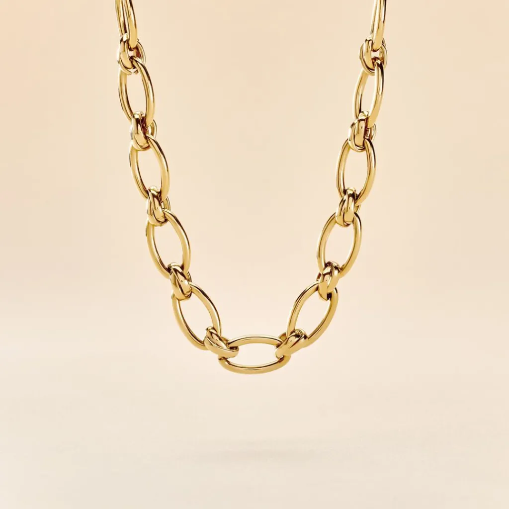 Histoire d'Or Collier Maille Perry Acier Doré Online
