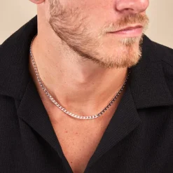 Histoire d'Or Collier Maille Santino Argent Blanc Hot