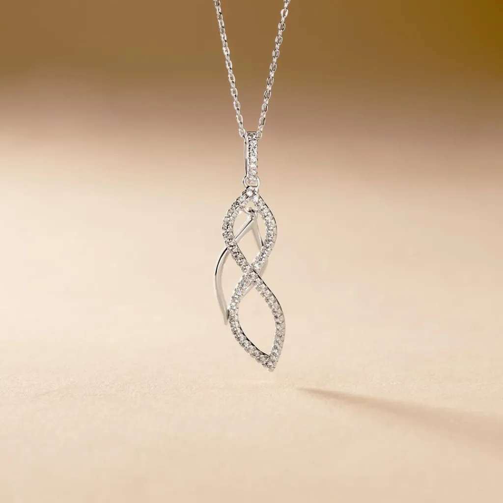 Histoire d'Or Collier Malika Argent Blanc Oxyde De Zirconium Clearance