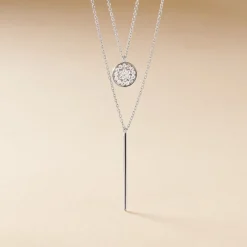 Histoire d'Or Collier Manna Argent Blanc Oxyde De Zirconium Best