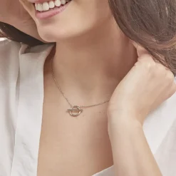 Histoire d'Or Collier Marie-capucine Argent Blanc New