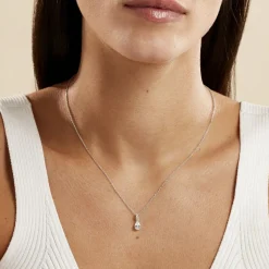 Histoire d'Or Collier Marie-helena Argent Blanc Oxyde De Zirconium New