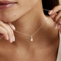 Histoire d'Or Collier Marie-helena Argent Blanc Oxyde De Zirconium New