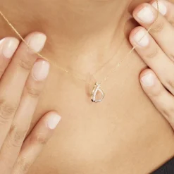 Histoire d'Or Collier Marilynn Or Bicolore Diamant Blanc Hot