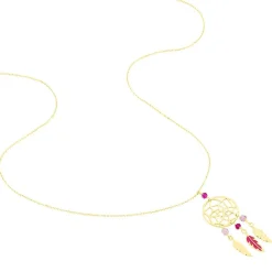 Histoire d'Or Collier Marion Attrape Reve Plumes Or Jaune Outlet