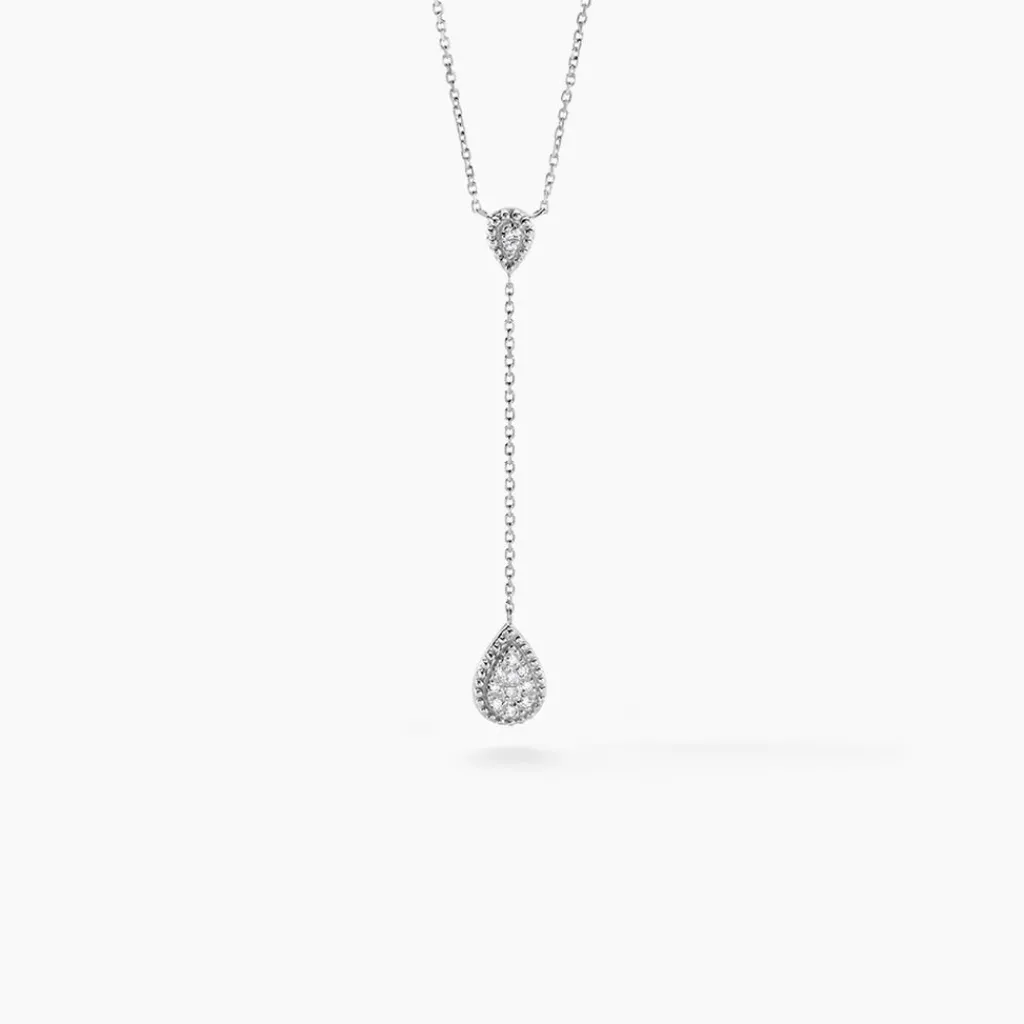 Histoire d'Or Collier Mariona Or Blanc Diamant Best