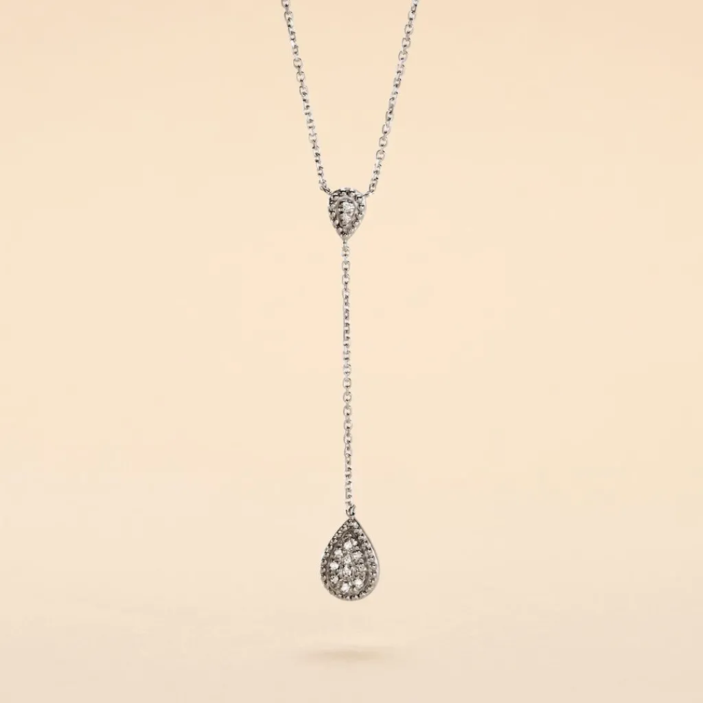 Histoire d'Or Collier Mariona Or Blanc Diamant Best