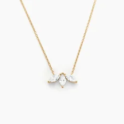 Histoire d'Or Collier Marquise Or Jaune Oxyde De Zirconium Hot