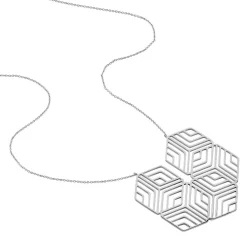 Histoire d'Or Collier Martine Acier Blanc Online