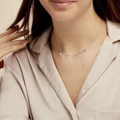 Histoire d'Or Collier Maryline Argent Blanc Clearance