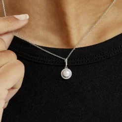 Histoire d'Or Collier Mathie Argent Blanc Perle De Culture Et Oxyde De Zirconium Hot