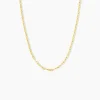 Histoire d'Or Collier Mauricette Acier Jaune Best