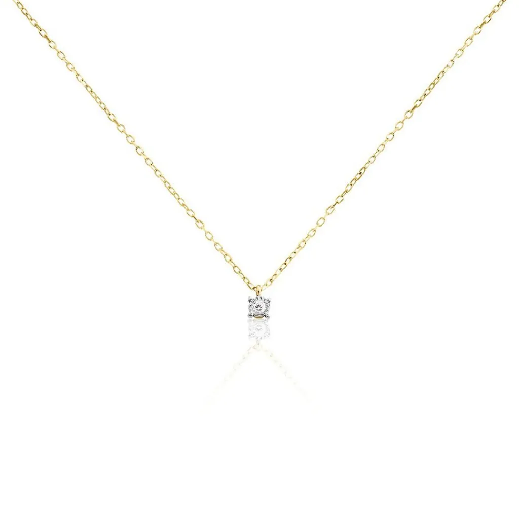 Histoire d'Or Collier Mei Or Jaune Diamant Outlet