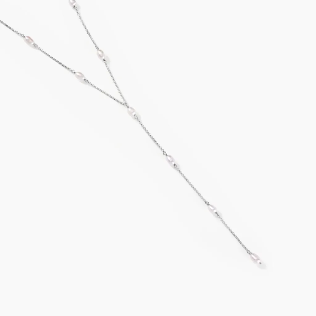 Histoire d'Or Collier Meily Argent Blanc Perle De Culture