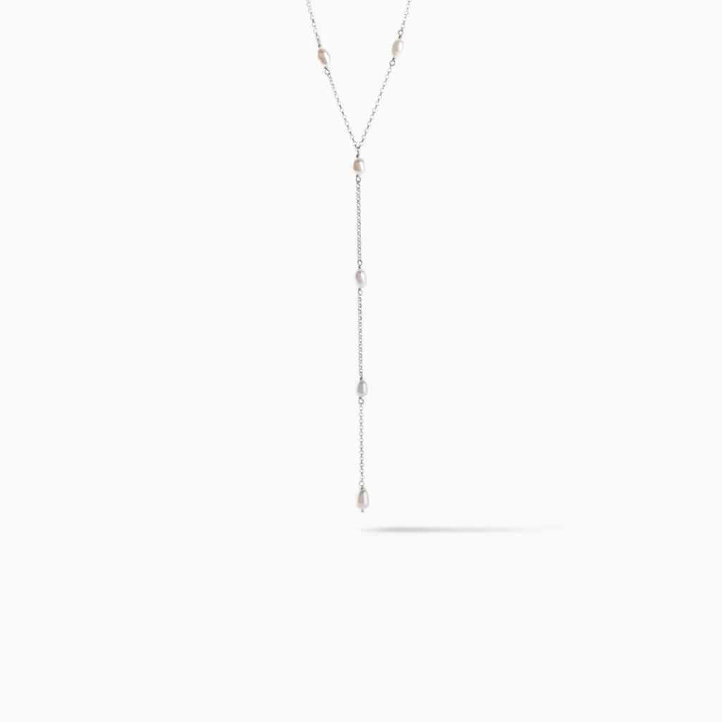 Histoire d'Or Collier Meily Argent Blanc Perle De Culture