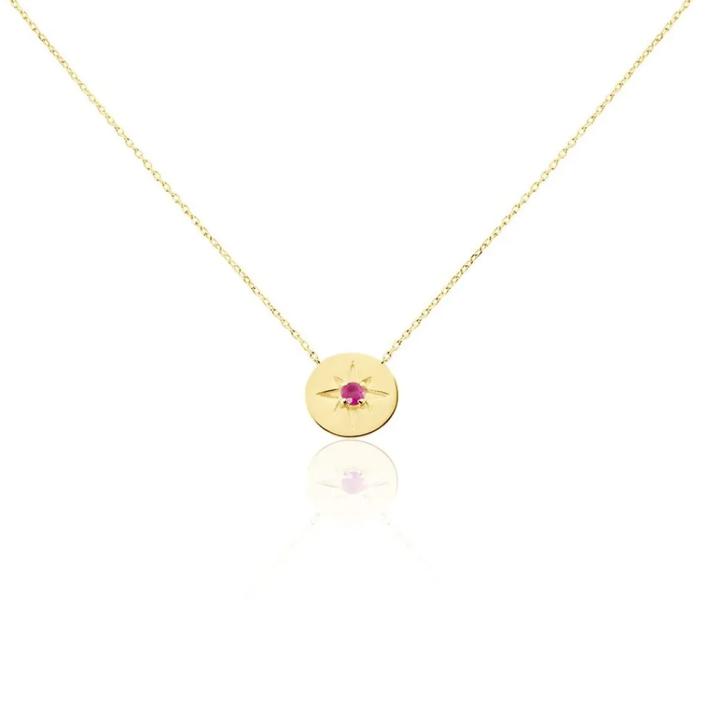 Histoire d'Or Collier Melchior or jaune rubis Online