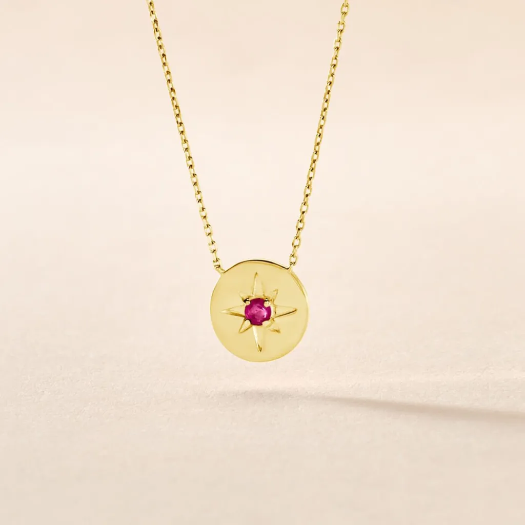 Histoire d'Or Collier Melchior or jaune rubis Online