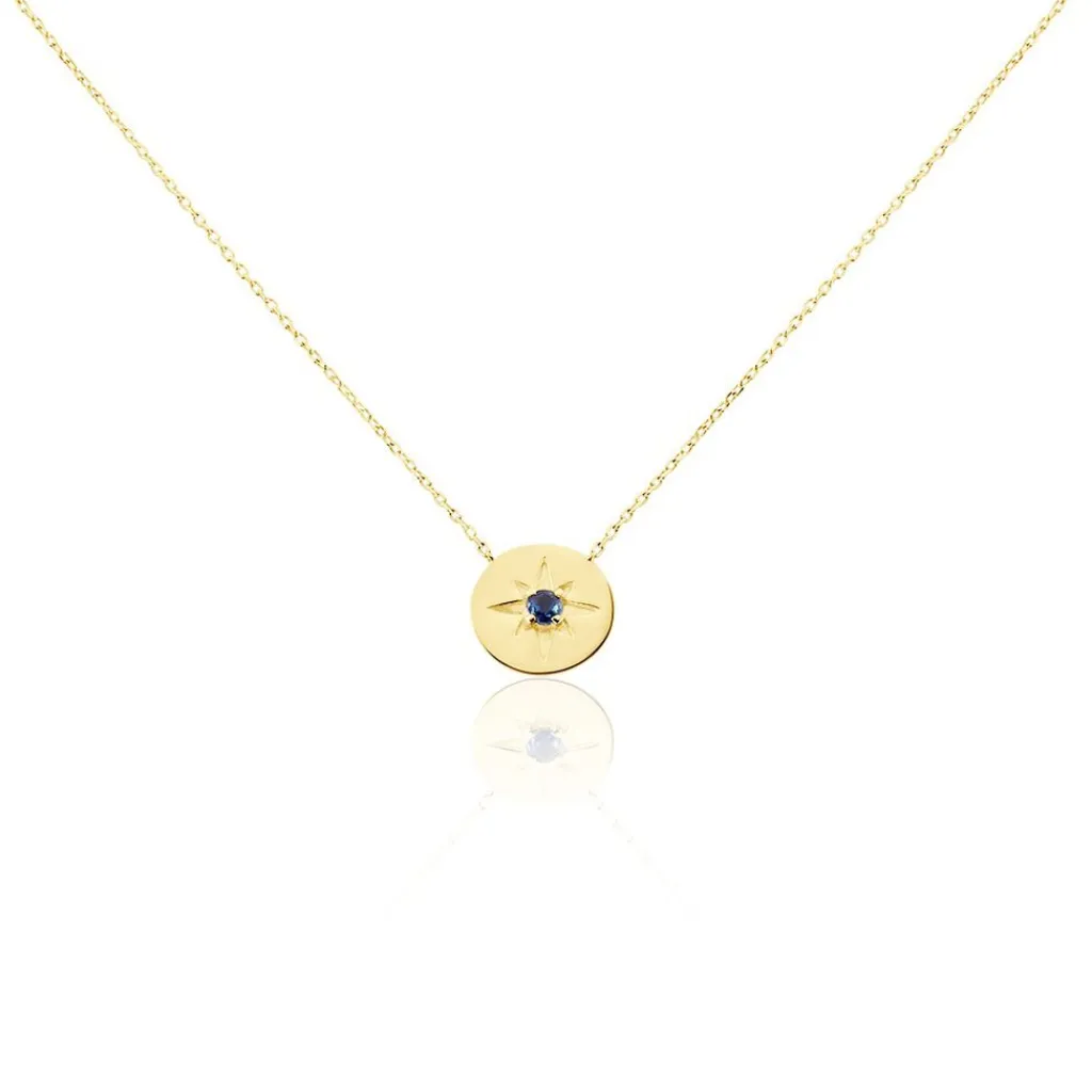 Histoire d'Or Collier Melchior or jaune saphir Sale