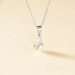 Histoire d'Or Collier Mellie Argent Blanc Perle De Culture Et Oxyde De Zirconium Sale