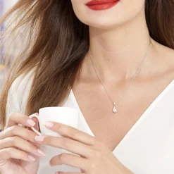 Histoire d'Or Collier Mellie Argent Blanc Perle De Culture Et Oxyde De Zirconium Sale