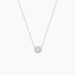 Histoire d'Or Collier Mentoura Or Blanc Diamant Synthétique Sale
