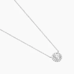 Histoire d'Or Collier Mentoura Or Blanc Diamant Synthétique Sale