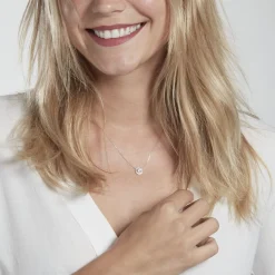 Histoire d'Or Collier Mentoura Or Blanc Diamant Synthétique Sale