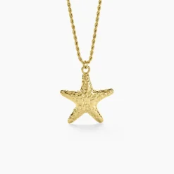 Histoire d'Or Collier Mermaid Acier Jaune New