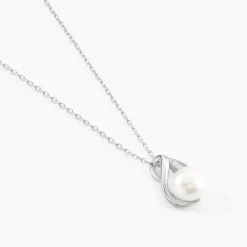 Histoire d'Or Collier Mesmin Argent Blanc Perle De Culture Et Oxyde De Zirconium Best