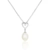 Histoire d'Or Collier Miley Argent Blanc Perle De Culture Clearance
