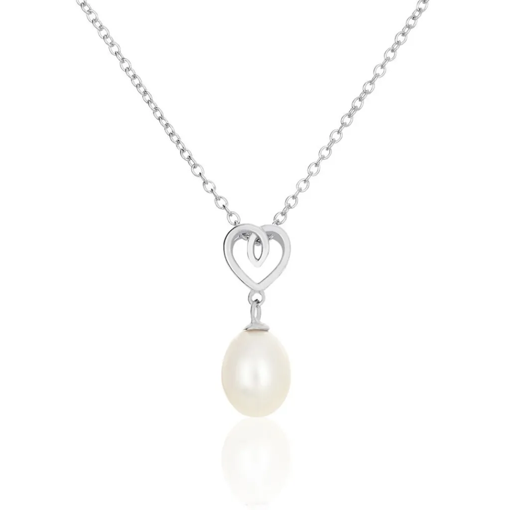 Histoire d'Or Collier Miley Argent Blanc Perle De Culture Clearance