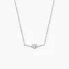 Histoire d'Or Collier Miline Argent Blanc Oxyde De Zirconium Best