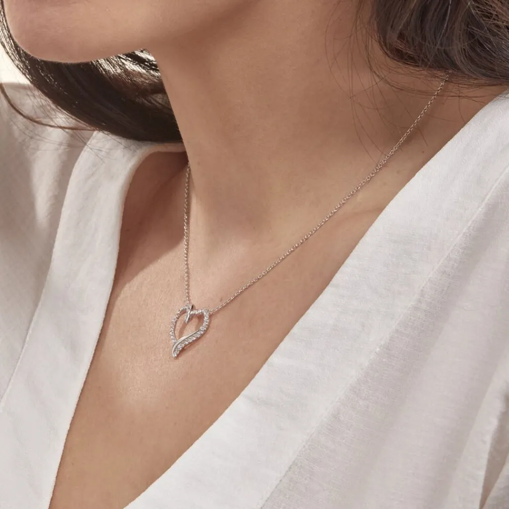 Histoire d'Or Collier Miliza Argent Blanc Oxyde De Zirconium Sale