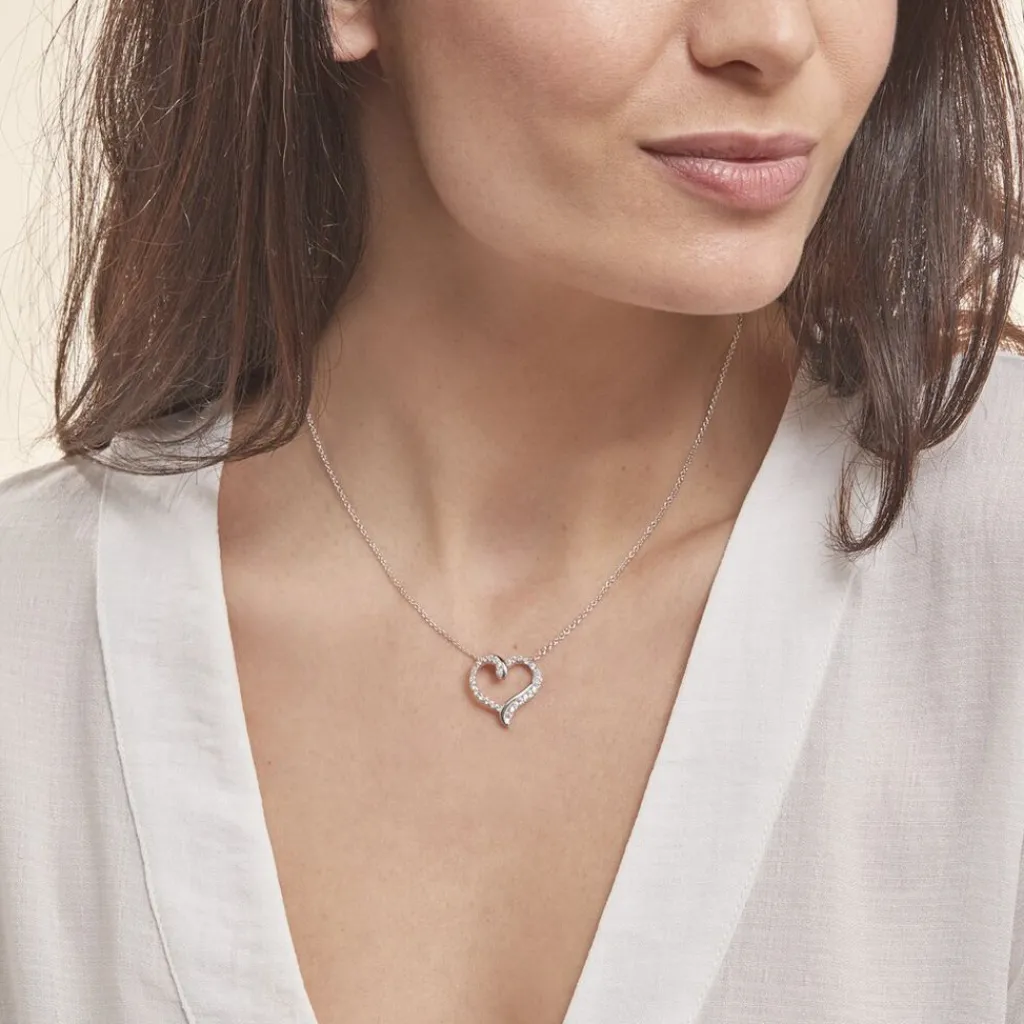 Histoire d'Or Collier Miliza Argent Blanc Oxyde De Zirconium Sale