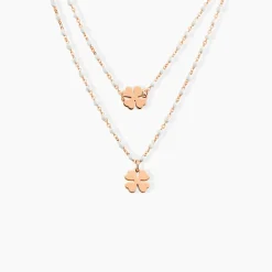 Histoire d'Or Collier Mimosa Argent Rose Discount