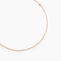 Histoire d'Or Collier Mimosa Argent Rose Hot