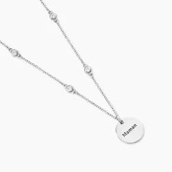 Histoire d'Or Collier Moa De Zirconium argent blanc oxyde New