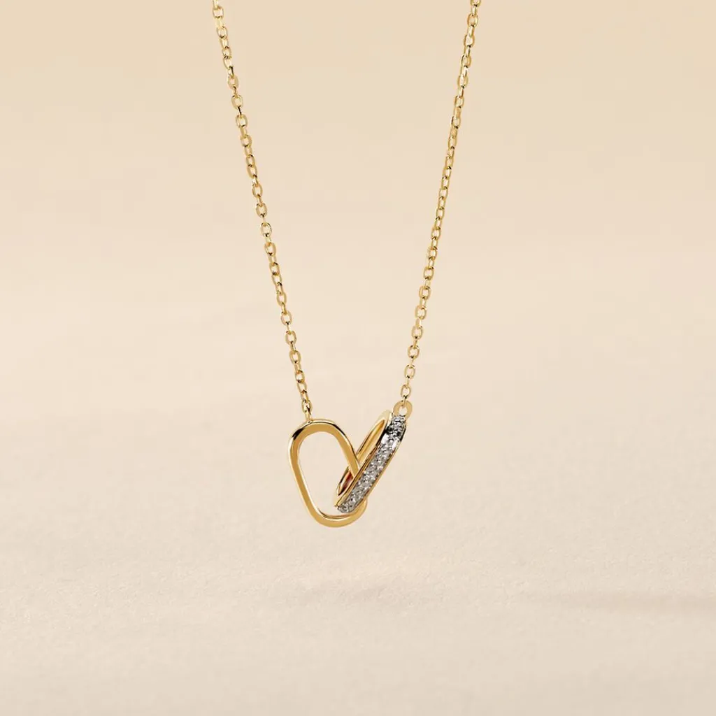 Histoire d'Or Collier Molana Or Jaune Diamant Outlet