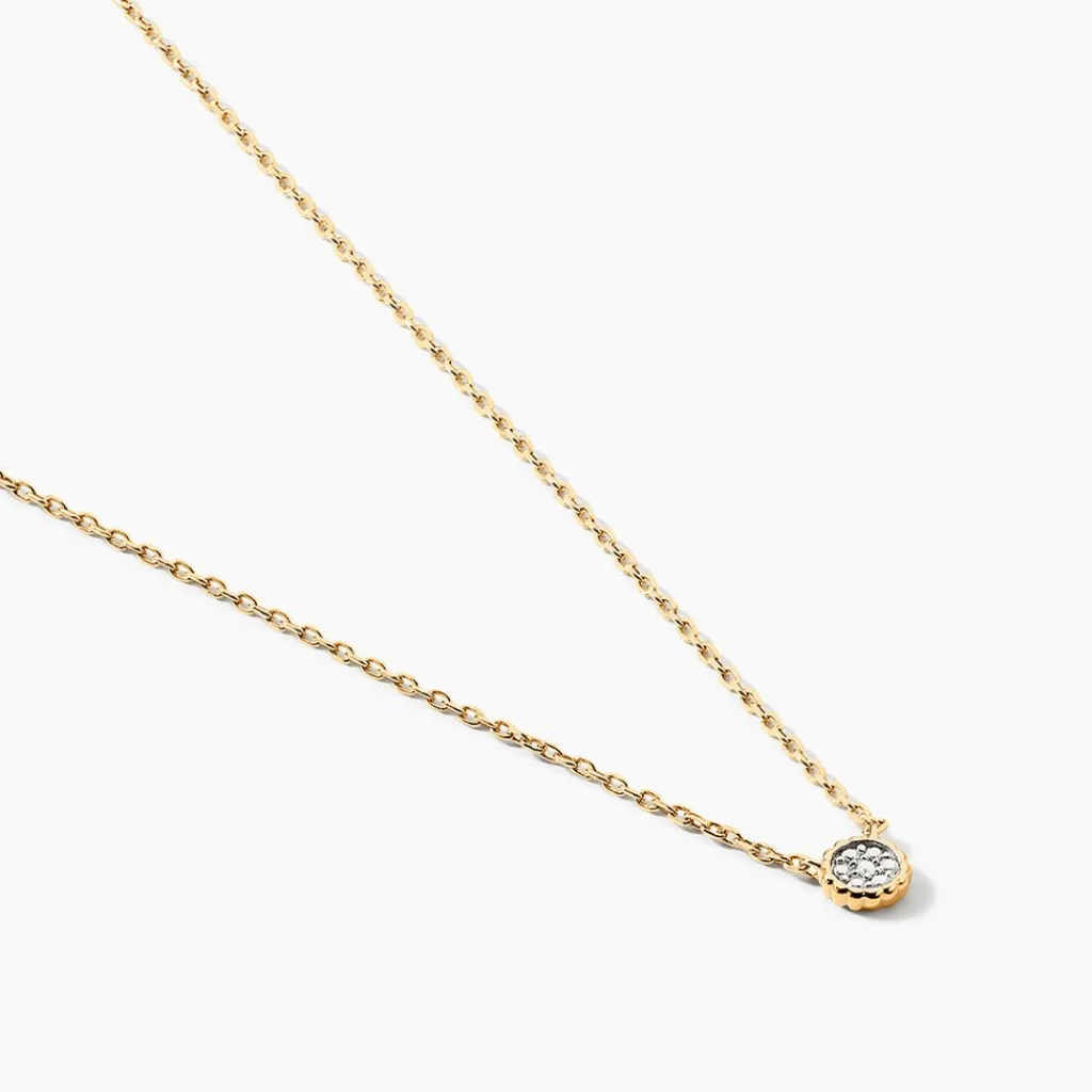 Histoire d'Or Collier Mon 1er Diamant or jaune diamant New