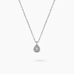 Histoire d'Or Collier Mon 1er Diamant or blanc diamant Clearance
