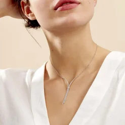 Histoire d'Or Collier Moscou Or Blanc Diamant Outlet