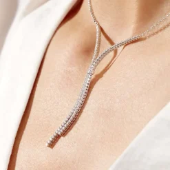 Histoire d'Or Collier Moscou Or Blanc Diamant Outlet