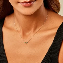 Histoire d'Or Collier Muhsina Or Jaune Emeraude New