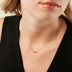 Histoire d'Or Collier Muhsina Or Jaune Rubis New