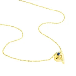 Histoire d'Or Collier My Bola Acier Jaune Aventurine