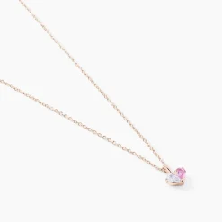 Histoire d'Or Collier Myhalf De Zirconium argent rose oxyde New