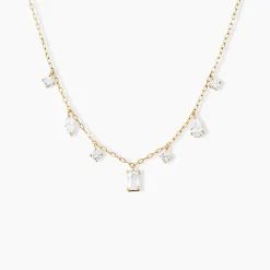 Histoire d'Or Collier Nanashi Or Jaune Oxyde De Zirconium